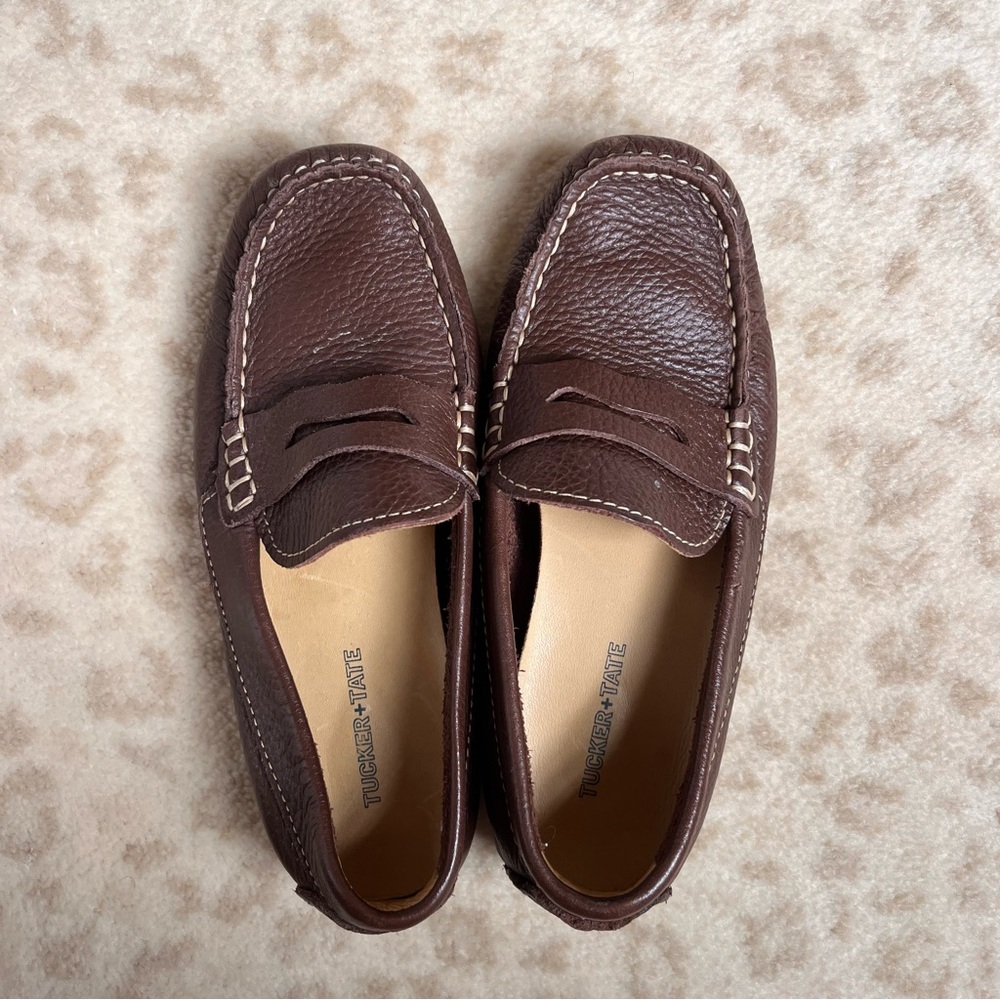 COPY - Brown Leather Loafers (Tucker + Tate, size 32 EU or size 1 US)